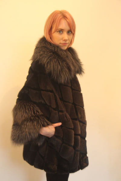 Mink and Silver Fox Stroller