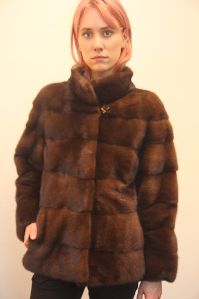 Scan Brown Mink Jacket