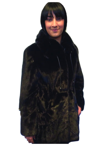 Mink Jacket With Drawstring